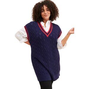 Anthropologie Nouveaux Varsity Maxi Vest